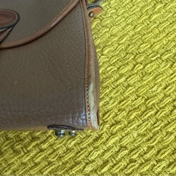 Dooney & Bourke Brown Leather Crossbody Bag with Coin Pouch - Picture 10 of 12